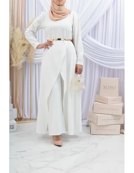 Tunic dress set with palazzo for a classy and chic veiled woman Neyssa