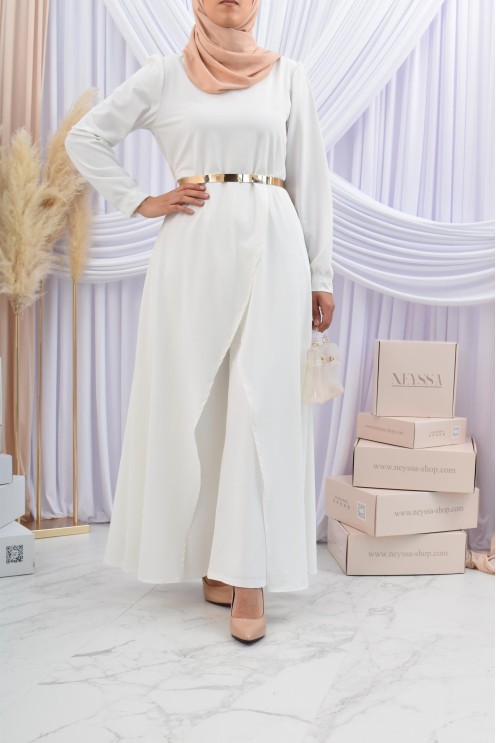 Tunic dress set with palazzo for a classy and chic veiled woman Neyssa