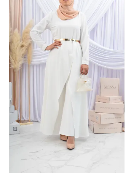 Tunic dress set with palazzo for a classy and chic veiled woman Neyssa