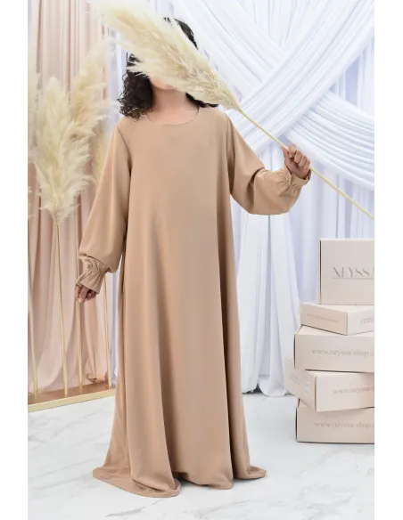 Longue Abaya femme papillon de prière avec son khimar en jazz