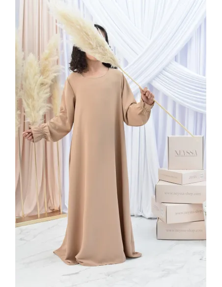 Longue Abaya femme papillon de prière avec son khimar en jazz