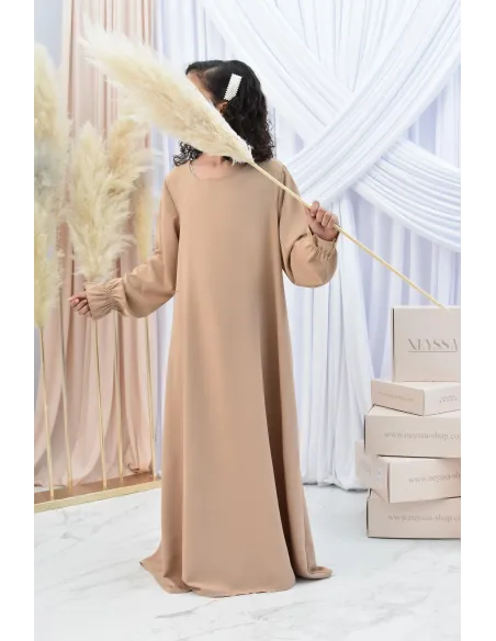 Longue Abaya femme papillon de prière avec son khimar en jazz