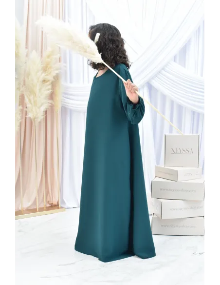 Longue Abaya femme papillon de prière avec son khimar en jazz