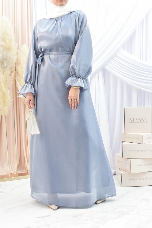 Langer Mastour leuchtend ausgestellter Schnitt verschleierte Frauen