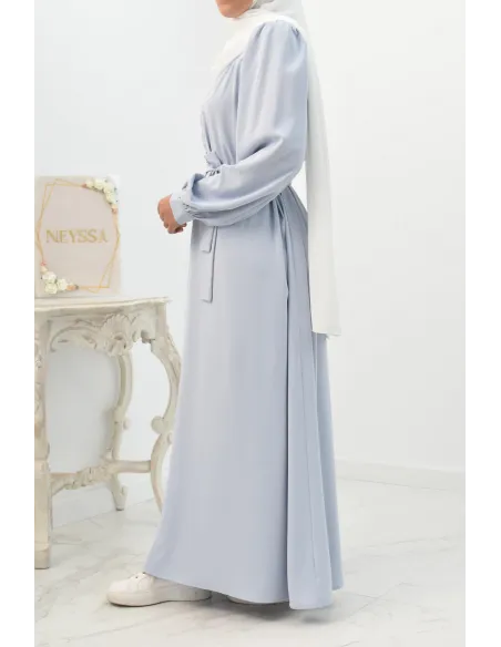 Longue Robe chemise boutonnées longue et fluide femme voilée musulmane