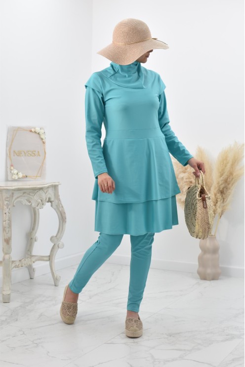 Burkini large mastour pour femme voilée musulmane