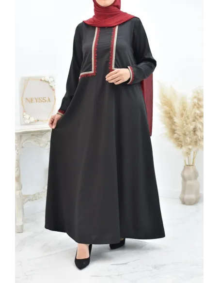 Lange, locker geschnittene Abaya für muslimische Frauen für den Alltag