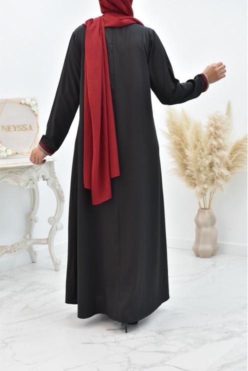 Lange, locker geschnittene Abaya für muslimische Frauen für den Alltag