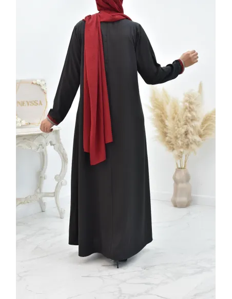 Lange, locker geschnittene Abaya für muslimische Frauen für den Alltag