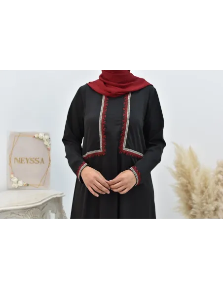 Lange, locker geschnittene Abaya für muslimische Frauen für den Alltag