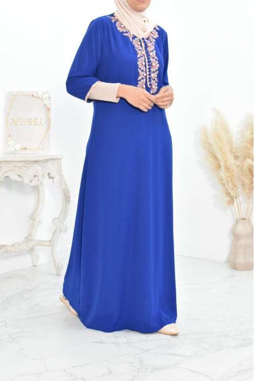 Gandoura tradition style moroccan frieze abaya aïd el fitr aïd adha