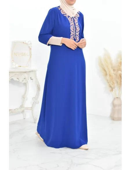 Gandoura tradition style moroccan frieze abaya aïd el fitr aïd adha