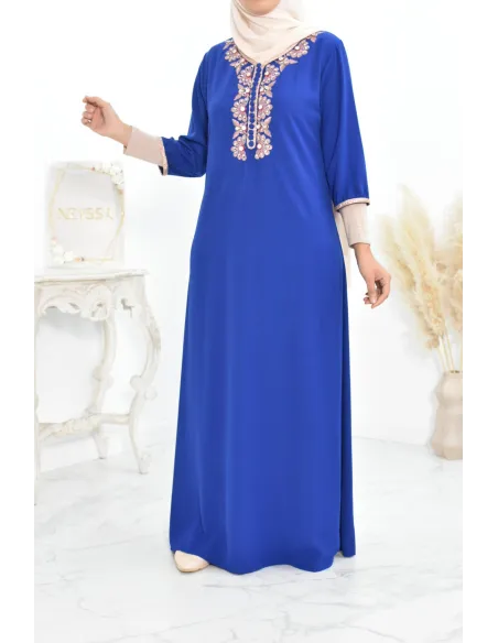 Gandoura tradition style moroccan frieze abaya aïd el fitr aïd adha