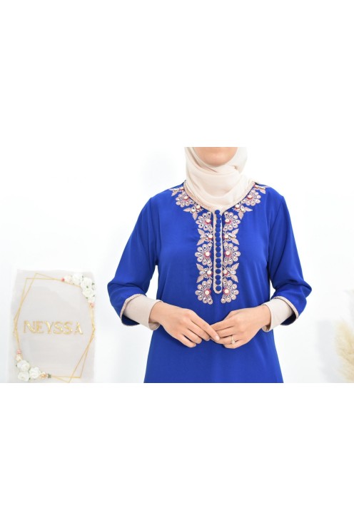 Gandoura tradition style moroccan frieze abaya aïd el fitr aïd adha