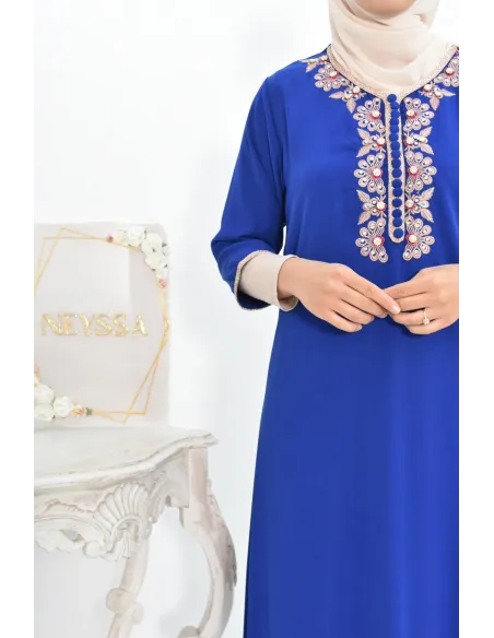 Gandoura tradition style moroccan frieze abaya aïd el fitr aïd adha