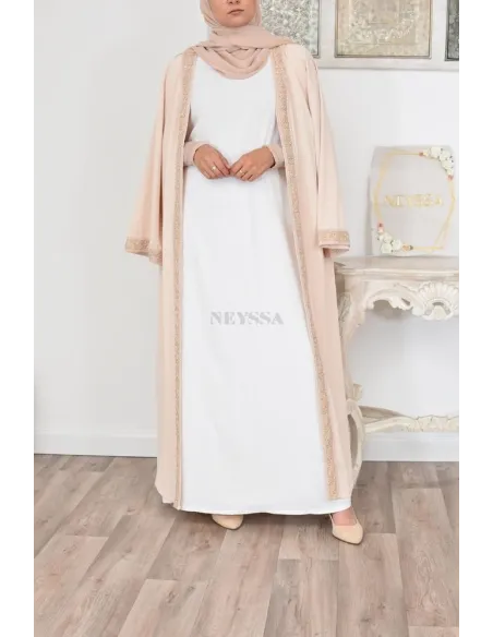 Sous robe sans manches à porter sous les abayas et avec un kimono.