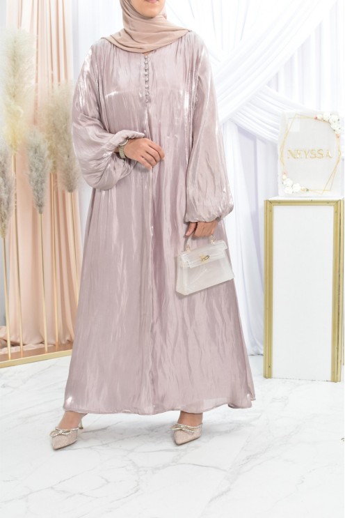 Langes Kleid aus Organza für Eid-Feierlichkeiten oder Hochzeiten. 