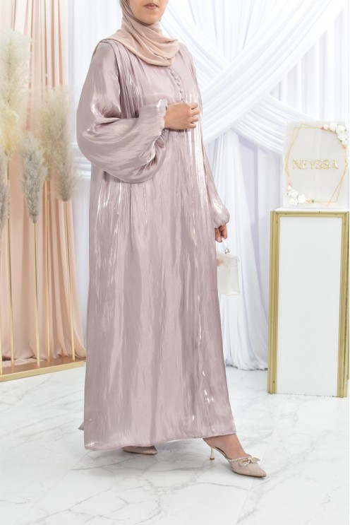 Langes Kleid aus Organza für Eid-Feierlichkeiten oder Hochzeiten. 