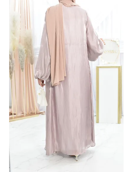 Langes Kleid aus Organza für Eid-Feierlichkeiten oder Hochzeiten. 