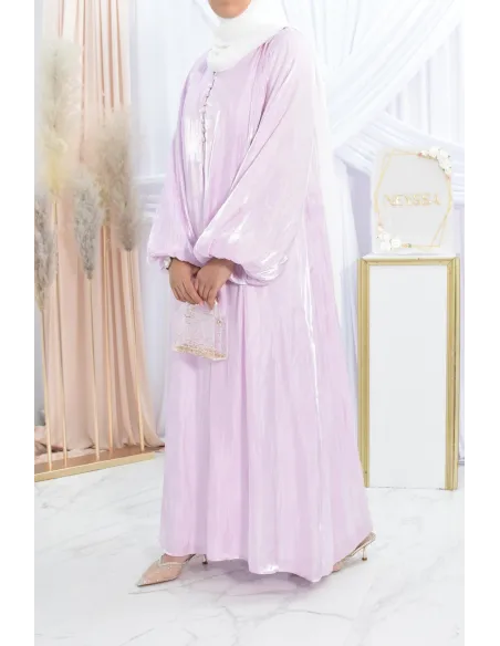 Langes Kleid aus Organza für Eid-Feierlichkeiten oder Hochzeiten. 