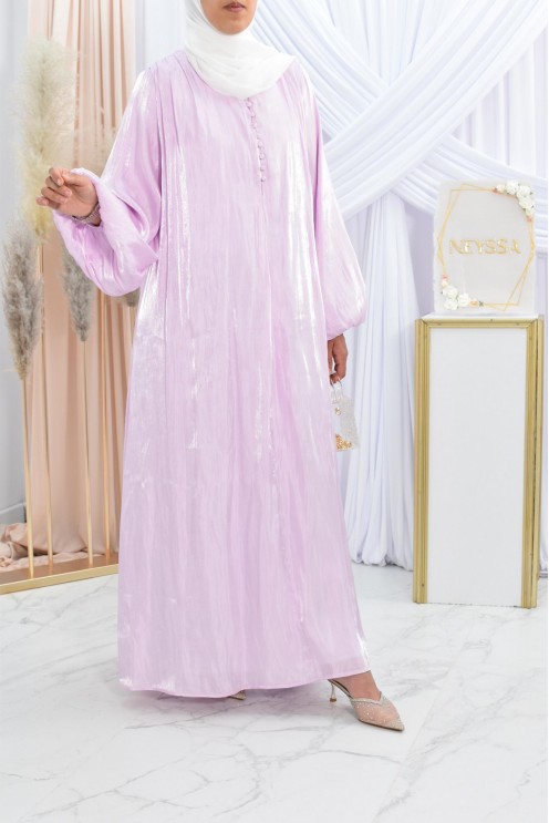 Langes Kleid aus Organza für Eid-Feierlichkeiten oder Hochzeiten. 