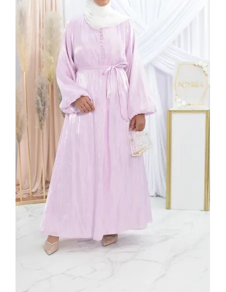 Langes Kleid aus Organza für Eid-Feierlichkeiten oder Hochzeiten. 