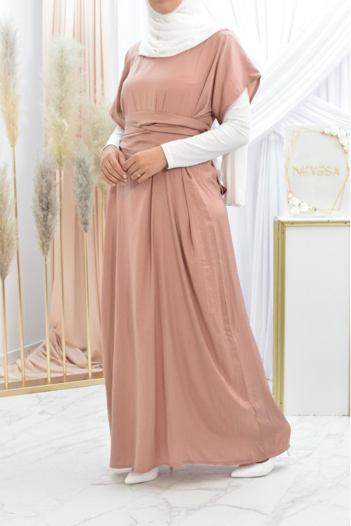 Robe sans manches à nouer idéale pour porter avec vos kimonos