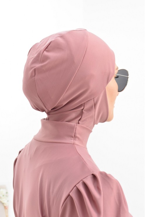 Burkini long coupe évasée, maillot de bain femme voilée musulmane
