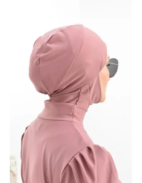 Burkini long coupe évasée, maillot de bain femme voilée musulmane