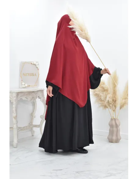 Long khimar pointu pour femme musulmane hijab légiféré
