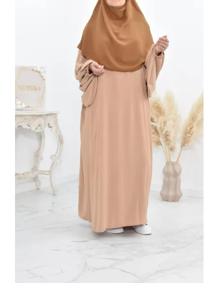 Khimar court rond fluide en jazz pas cher pour femme musulmane