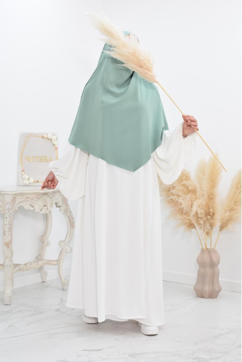 Khimar court rond fluide en jazz pas cher pour femme musulmane