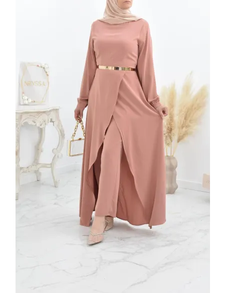 Combinaison femme modest Neyssa avec palazzo pour femme voilée chic.