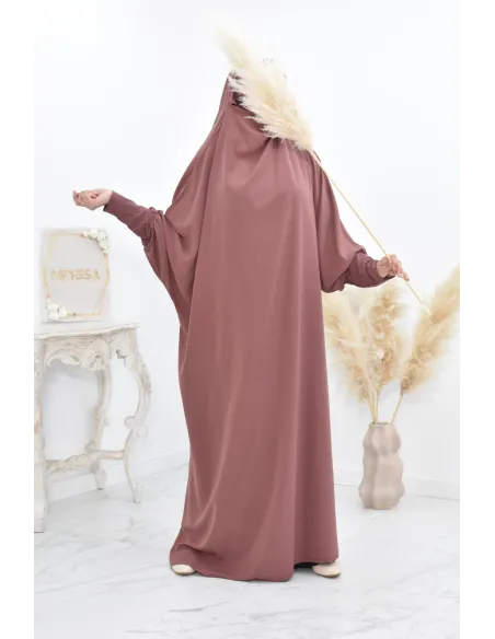 microfiber jilbab, light jilbab, prayer jilbab, one piece jilbeb