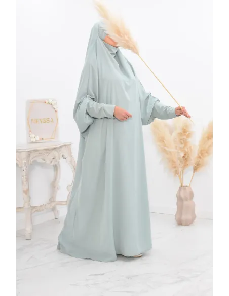 Jilbab une pièce wool peach léger fluide pas cher