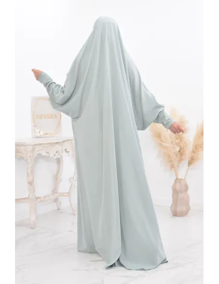 Jilbab une pièce wool peach léger fluide pas cher