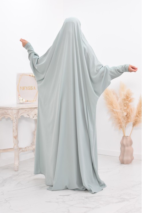 Jilbab une pièce wool peach léger fluide pas cher