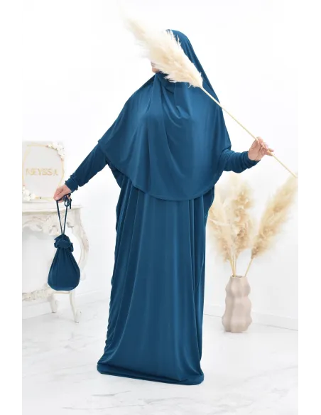 Abaya papillon ample de priere avec hijab intégré au meilleur prix