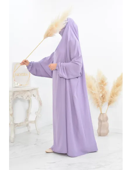Jilbab une pièce long fluide et pas cher