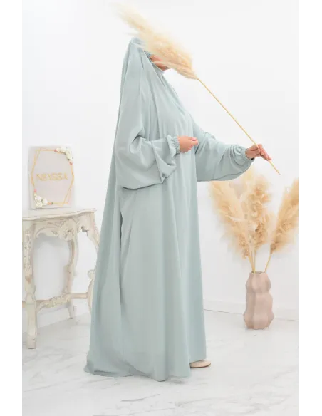 Jilbab une pièce long fluide et pas cher