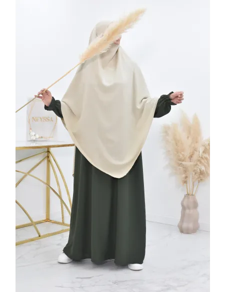 Long khimar pointu pour femme musulmane hijab légiféré