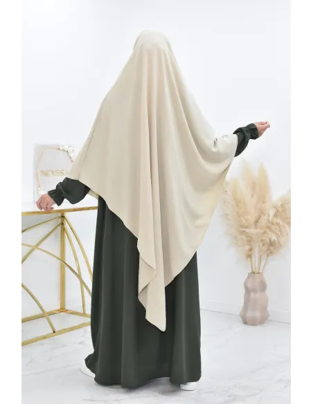 Long khimar pointu pour femme musulmane hijab légiféré