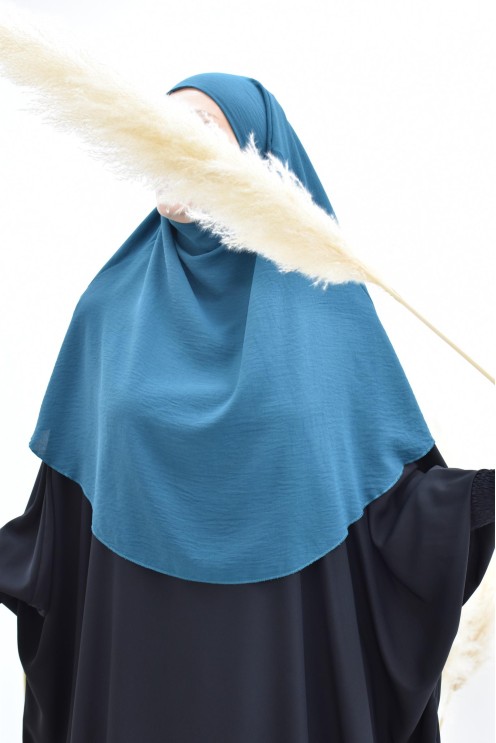 Khimar court rond fluide en jazz pas cher pour femme musulmane