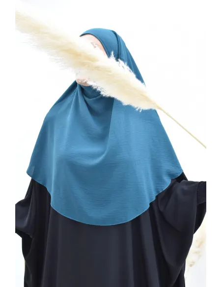 Khimar court rond fluide en jazz pas cher pour femme musulmane
