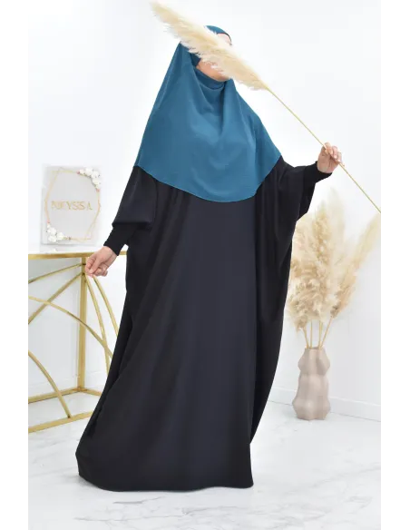 Khimar court rond fluide en jazz pas cher pour femme musulmane