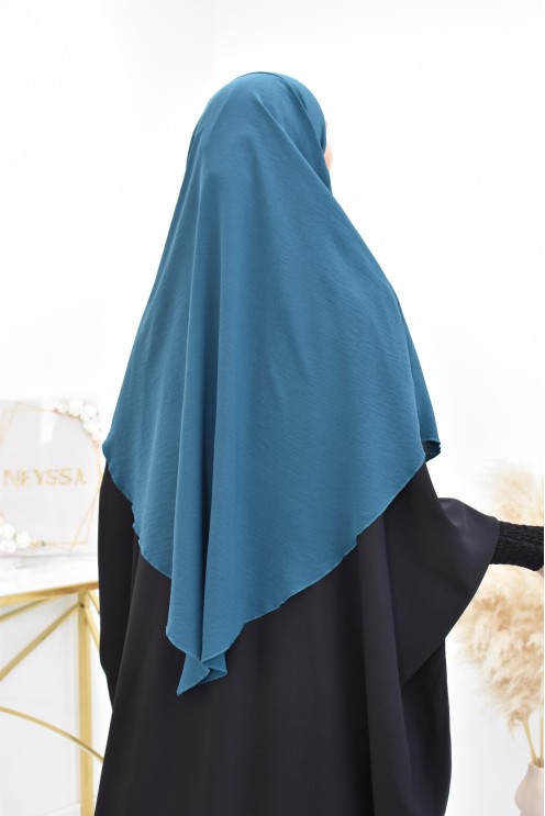 Khimar court rond fluide en jazz pas cher pour femme musulmane