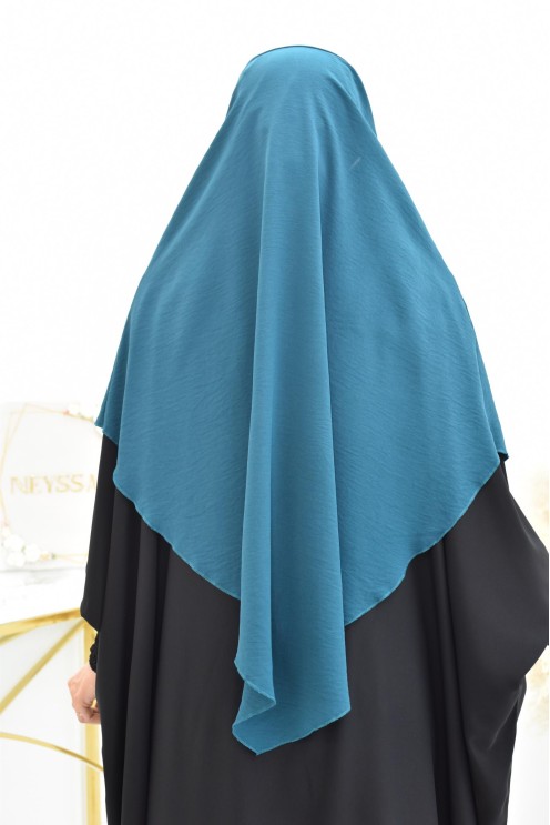 Khimar court rond fluide en jazz pas cher pour femme musulmane