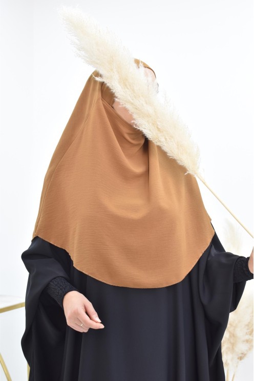 Khimar court rond fluide en jazz pas cher pour femme musulmane