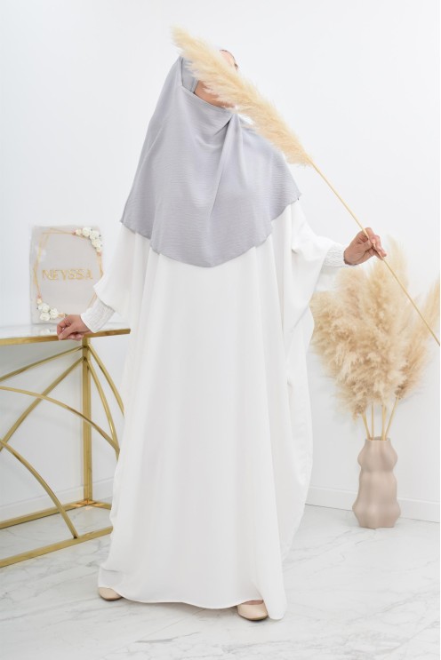 Cheap round flowing jazz khimar for muslim woman