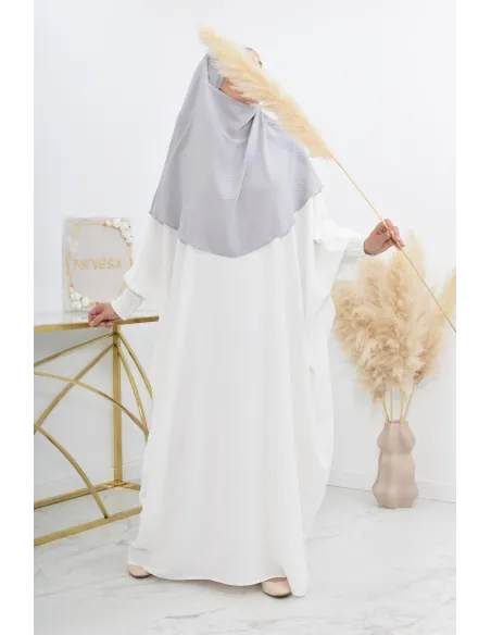 Cheap round flowing jazz khimar for muslim woman